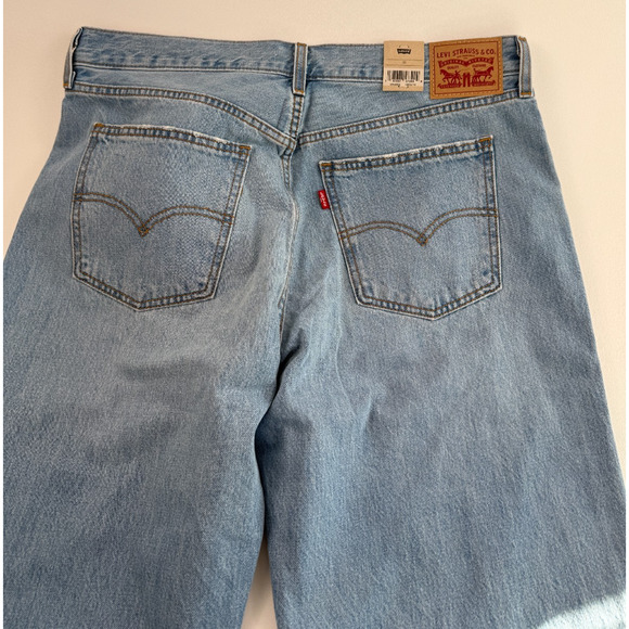 Levi's Women's Low Pro Straight Leg Zip Fly Mid Rise Jeans Size 32 Blue NWT - Picture 7 of 16